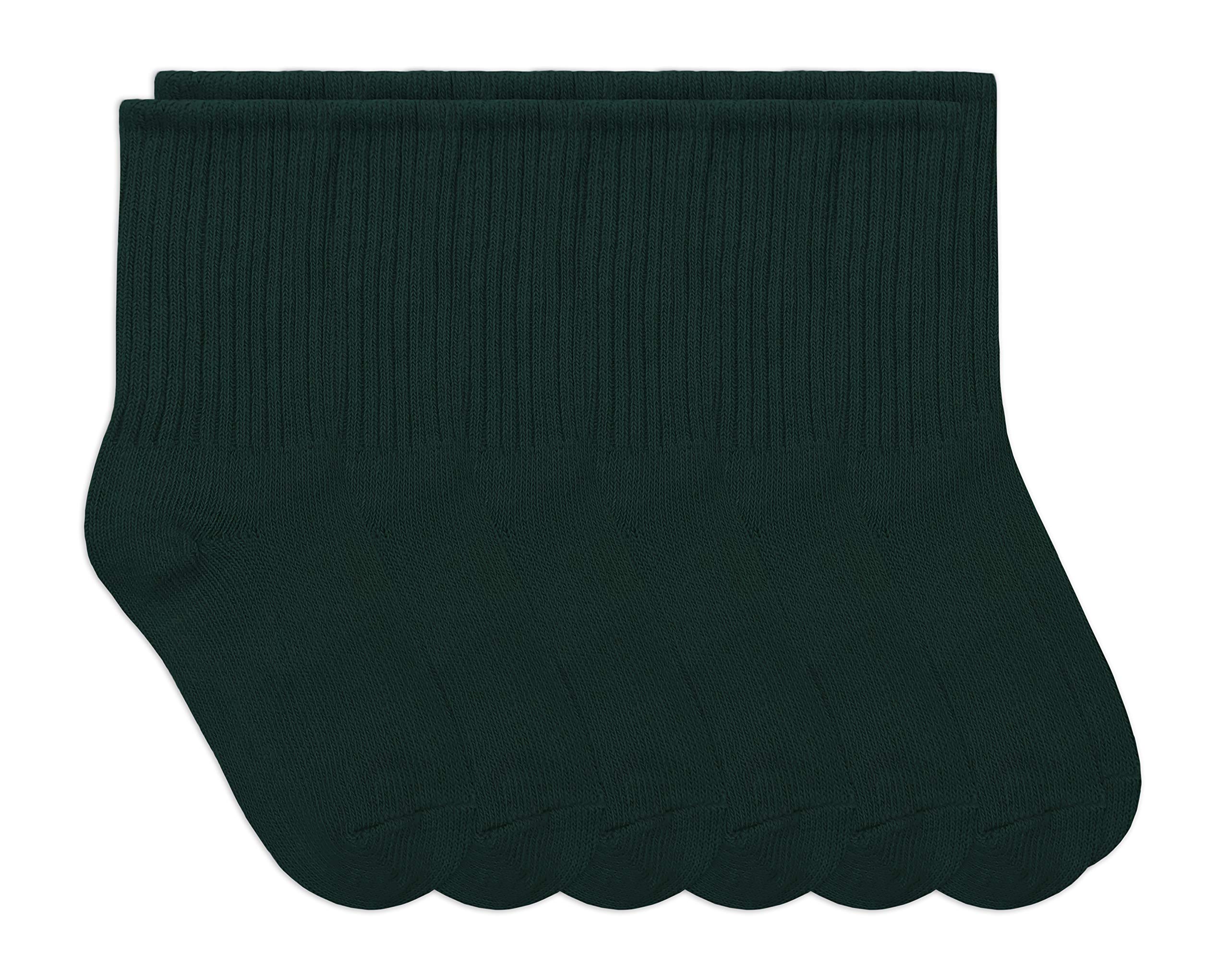 Jefferies Boys School Uniform Socks - 6 Pack Cotton Ribbed Dress Crew Socks for Kids | Comfortable & Durable for Daily School Wear, Uniform Compliance & Formal Occasions