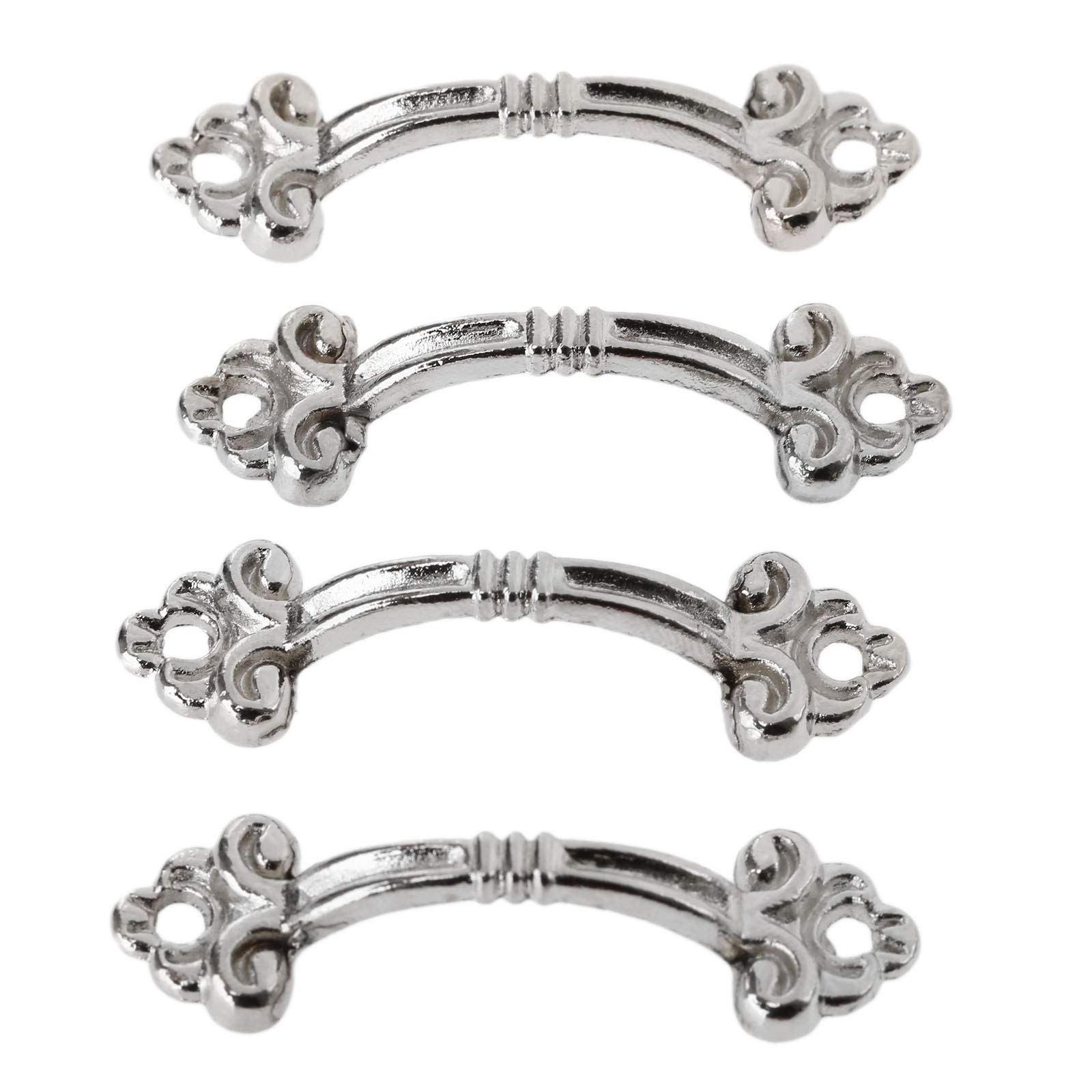 4-Pack 48x14mm Cabinet Knobs - Vintage Drawer Pulls for Furniture, Jewelry Box & Cupboard - Decorative Hardware Handles for Home & Office Use