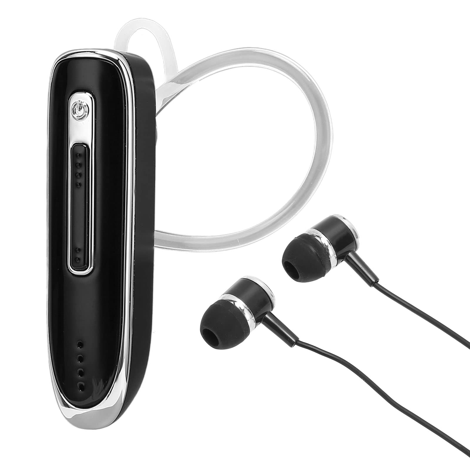 Stylish Bluetooth Headset - Single Ear Wireless Earpiece with HiFi Stereo Sound, Clear Calls & Neckband Design | Perfect for Sports, Running, Gym & Hands-Free Calling
