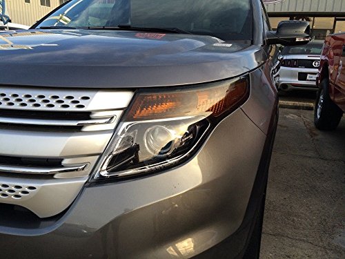 2011-2015 Ford Explorer Headlight Vinyl Tint Cover - 20% Dark Smoke Turn Signal Precut Kit | UV Protection & Style Upgrade for Night Driving & Custom Look