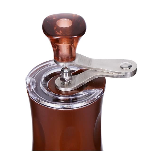Premium Manual Coffee Grinder - Stainless Steel Conical Burr & Ceramic Burr Portable Espresso Grinder for Drip Coffee, Cold Brew, French Press, Turkish Coffee | Perfect for Home, Office, Camping & Travel | Gift Box Included