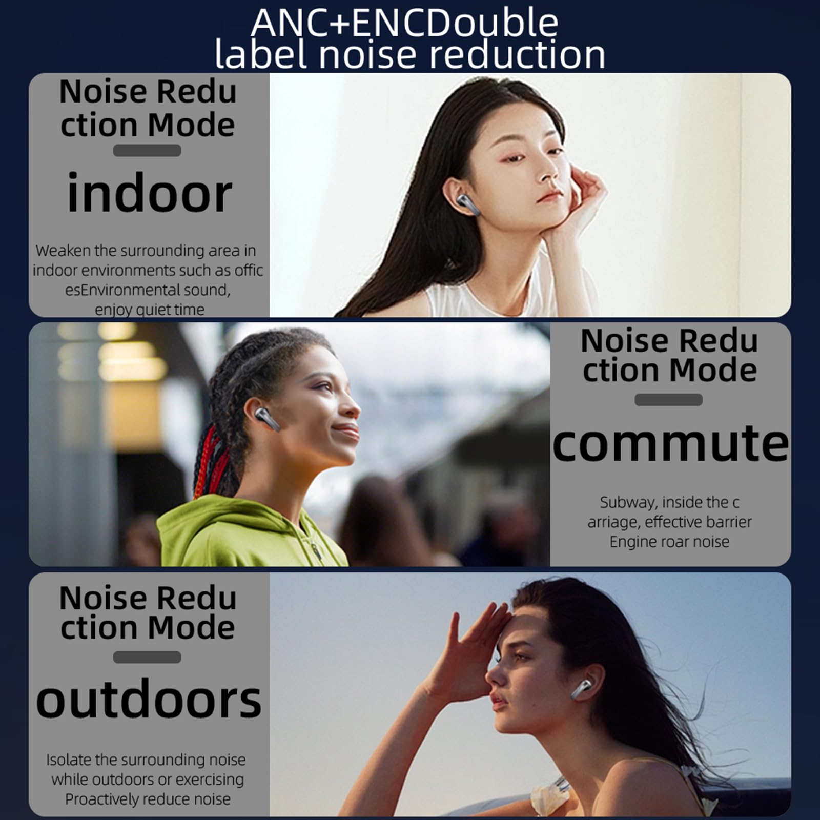 **Real-Time Translation Earbuds - 3-in-1 AI Language Translator for 144 Languages & Accents, Wireless Bluetooth Headphones for Travel, Business & Learning (Diamond Black, 1 Pack)**