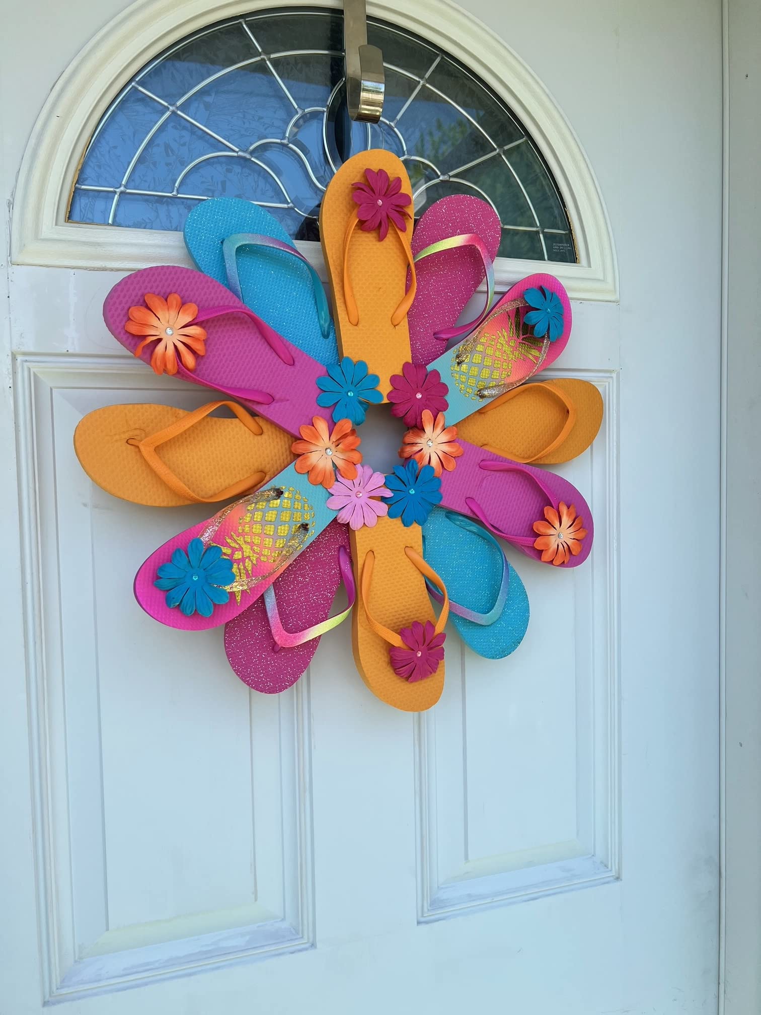 Pineapple Wall Decor & Wreaths for Front Door - Tropical Summer Beach House Decorations, Seasonal Kitchen & Living Room Wall Art - Perfect for Home, Office & Party Decor
