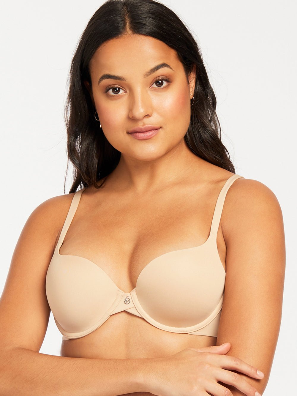 Montelle Pure Demi Cup T-Shirt Bra - Comfortable Wireless Lace Underwire Bra for Women, Perfect for Everyday Wear & Special Occasions