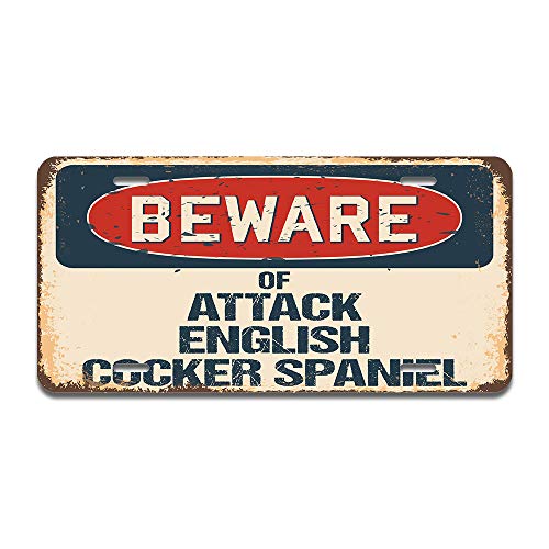 Beware of Attack English Cocker Spaniel