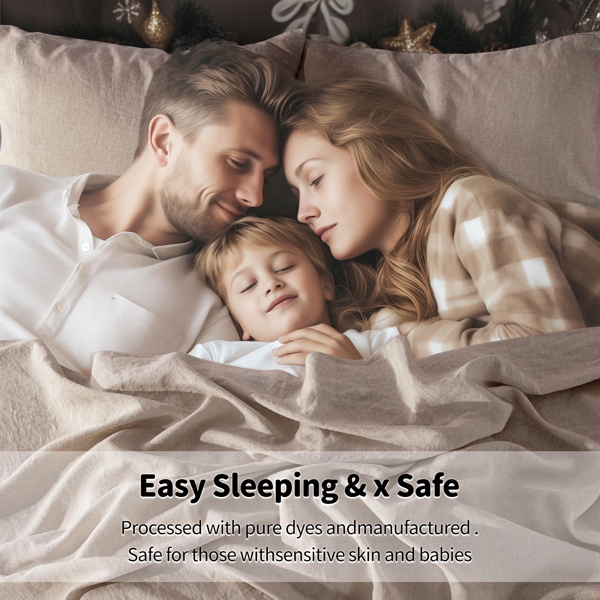 100% Linen Sheet Set Queen Size - 4 Piece Natural Flax Bedding | Soft, Breathable & All-Season Comfort | 16