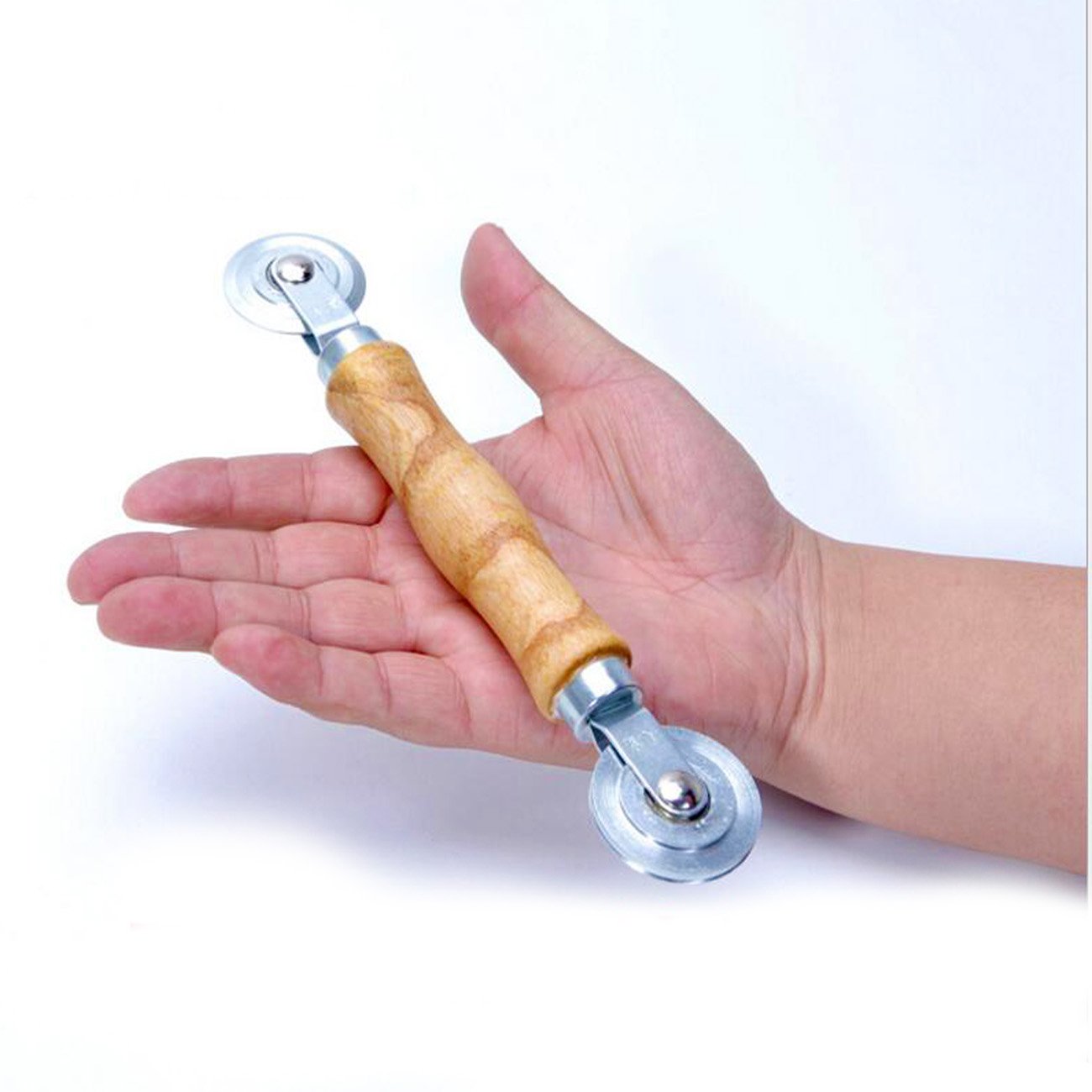 Senneny Screen Rolling Tool - Heavy Duty Screen Spline Roller with Wooden Handle & Steel Bearing Wheel for Window Screen Repair, Door Screen Replacement, and DIY Home Improvement Projects