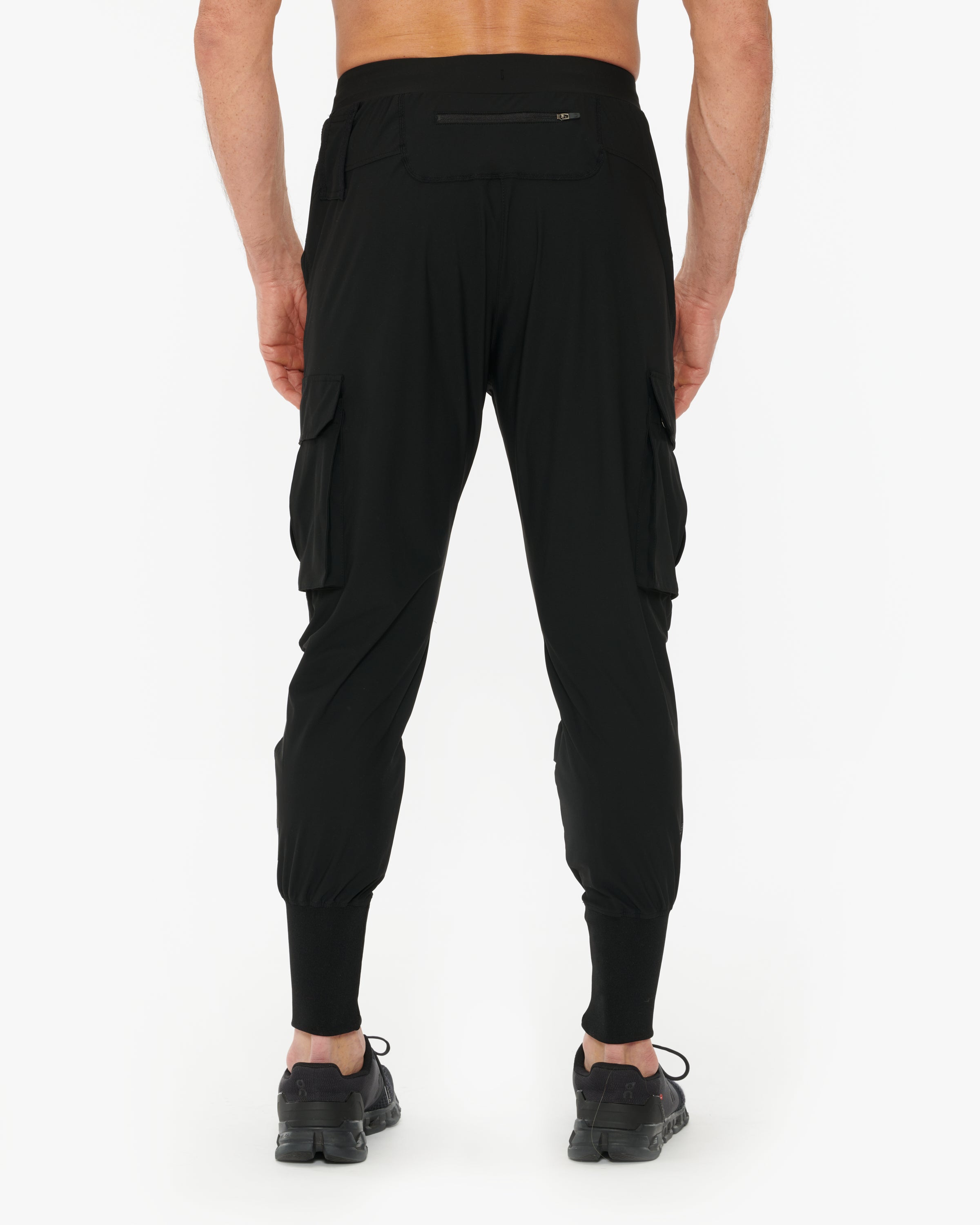 ASRV Tetra Lite Cargo High Rib Jogger Pants for Men - Lightweight Performance Workout & Running Joggers - Gym, Travel & Outdoor Activities