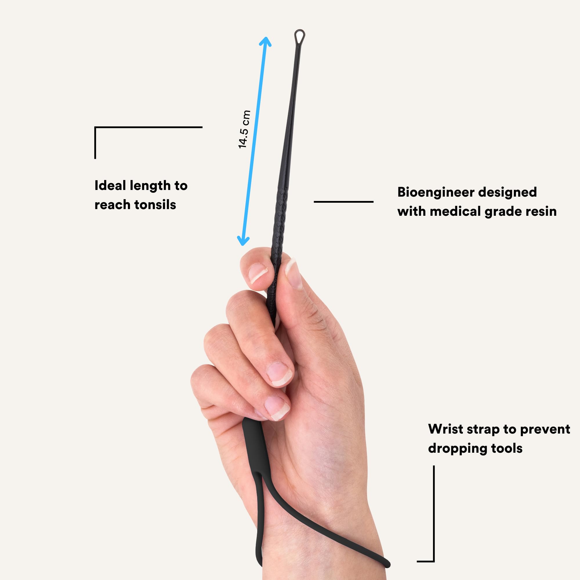 Premium Tonsil Stone Removal Kit - Safe & Easy Tonsillolith Removal Tools - Bioengineered & Made in USA - Blue - Perfect for Home Use & Oral Hygiene Care