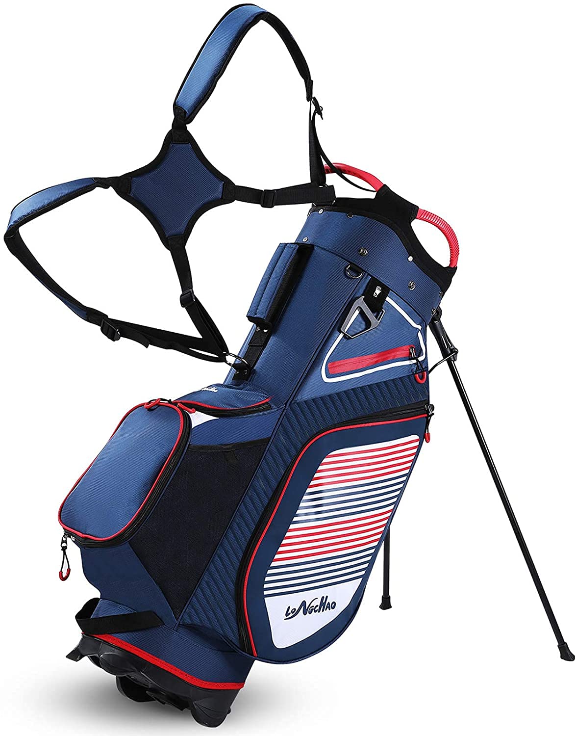 Best Waterproof Golf Stand Bag with 14-Way Divider - Lightweight & Durable Men's Golf Club Travel Bag for Airlines - Perfect for Golf Courses, Driving Ranges & Travel