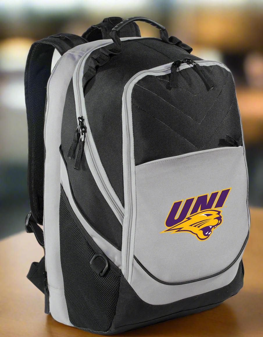 UNI Panthers Laptop Backpack - Durable 15.6 Inch College Computer Bag for University of Northern Iowa Students - Perfect for Campus, Travel & Work