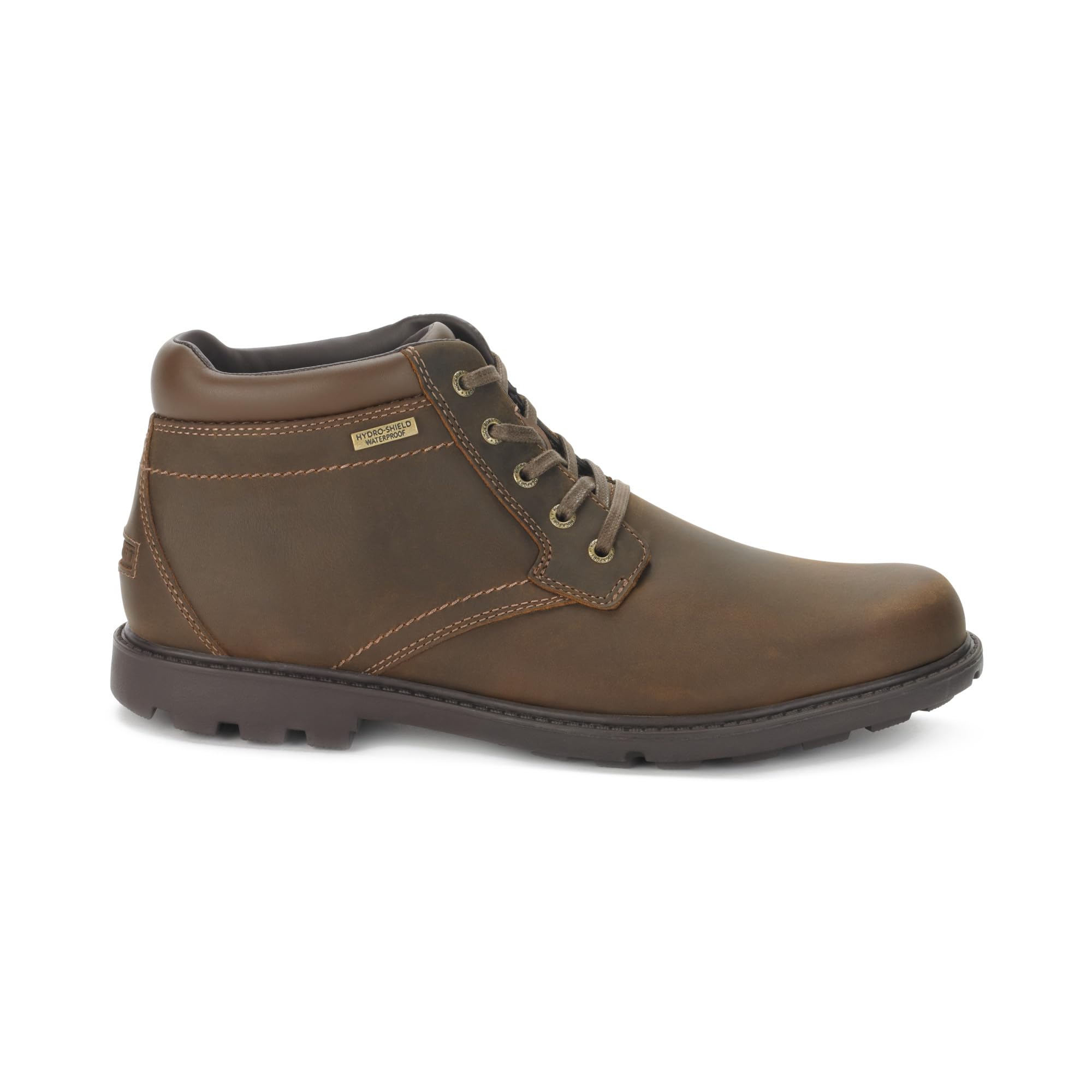 Rockport Men's Rugged Bucks Waterproof Hiking Boots - Comfortable Outdoor Work & Winter Snow Boots for Walking, Camping, and Travel