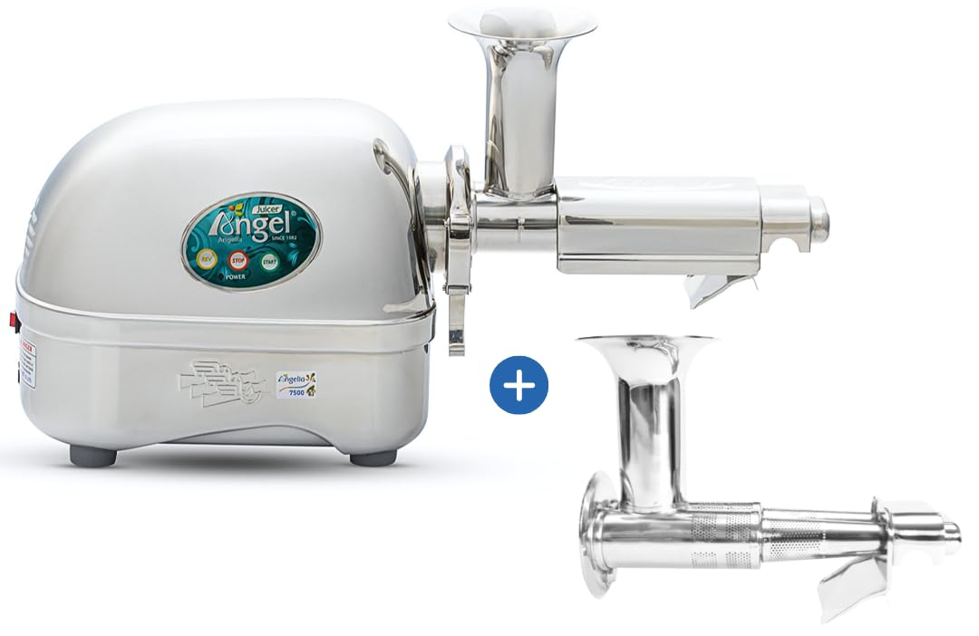 Premium AG-7500SFH Stainless Steel Cold Press Slow Juicer - SUS 304 Food Grade, Anti-Jamming Auto-Reverse Technology, 10-Year Warranty - Perfect for Healthy Juicing, Detox Drinks & Family Breakfasts