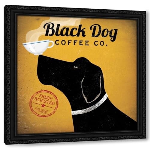 Canvas Art in a Black Ornate Wood Frame