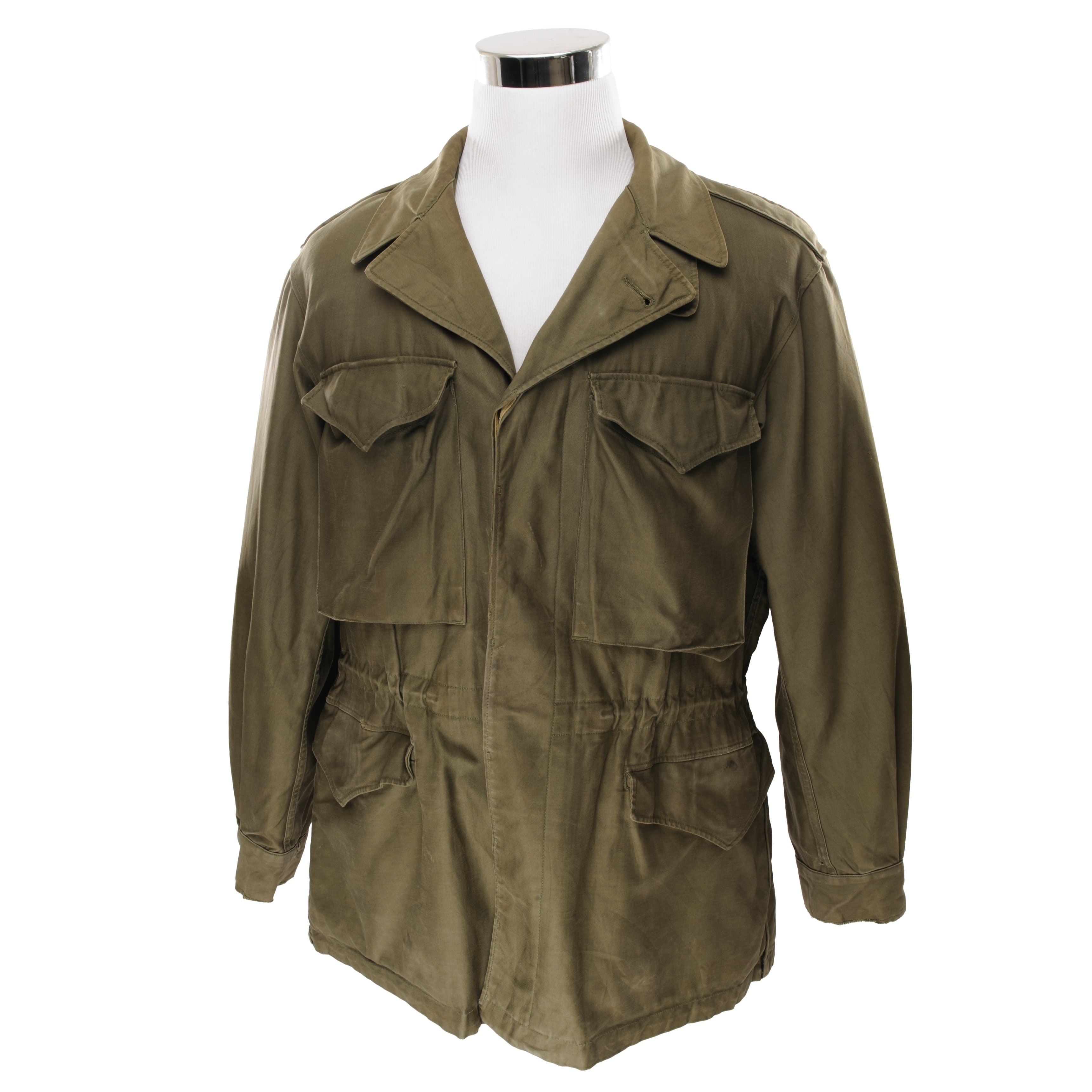 Vintage US Army M-1943 M43 Field Jacket - WW2 Military Uniform Size 38R - Authentic WWII Reproduction for Reenactment & Outdoor Adventures
