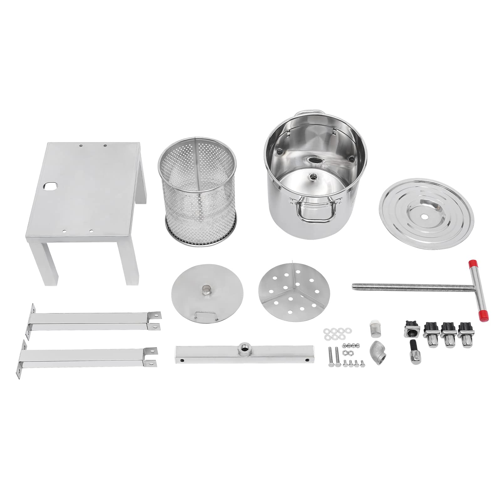 3.5 Gallon Manual Fruit Wine Press - Grape, Apple Cider & Honey Extractor for DIY Juice Making | Perfect for Home Brewing, Winemaking & Fresh Juice Extraction