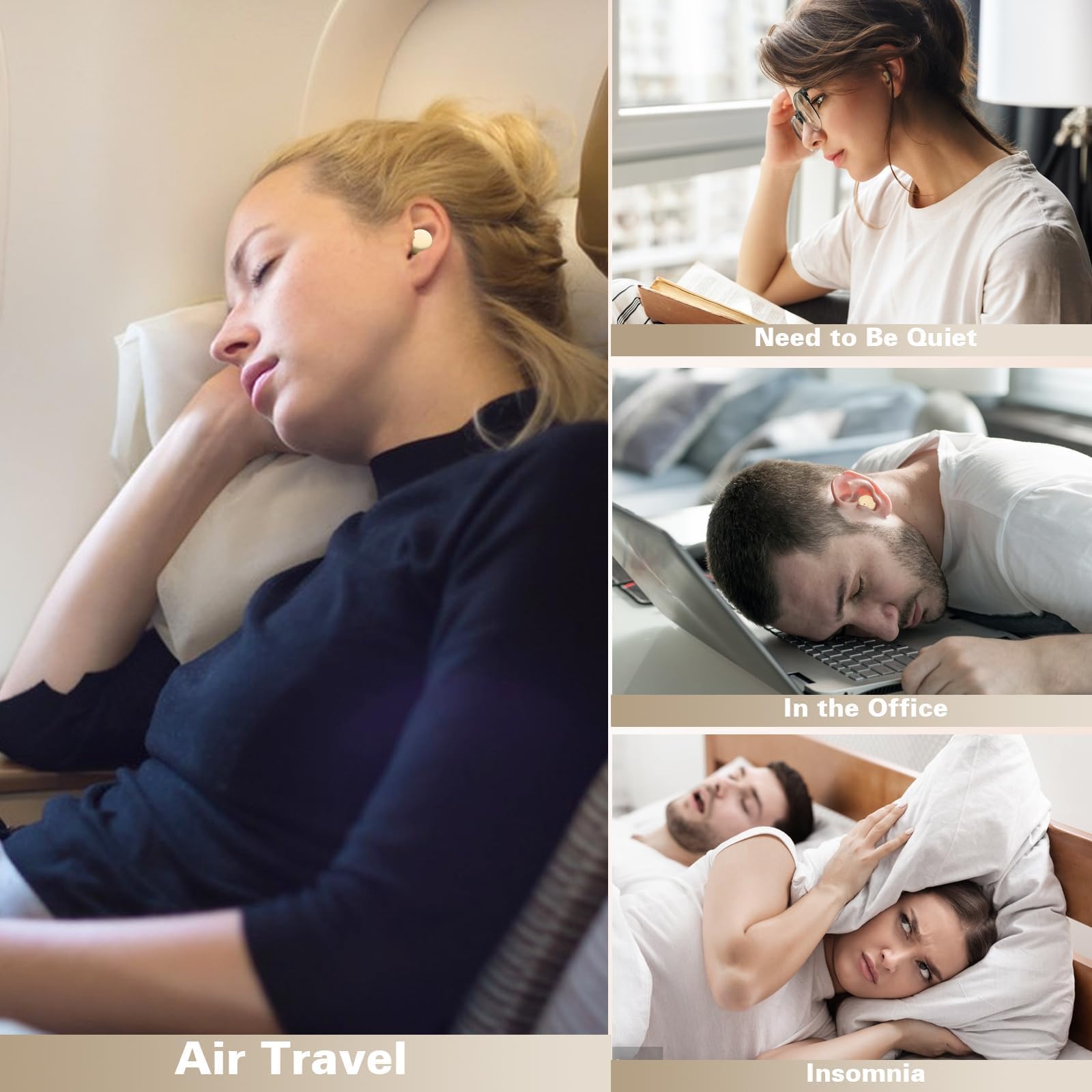 Wireless Sleep Earbuds for Side Sleepers - Smallest Invisible Bluetooth Earbuds with Noise Cancelling for Comfortable Sleeping | Perfect for Travel, Meditation & Nighttime Relaxation