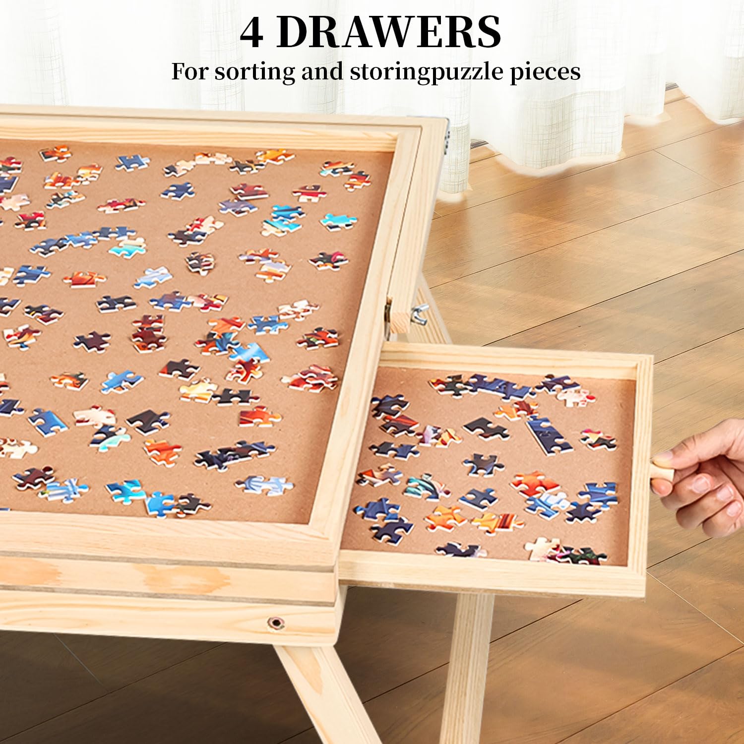 Premium 1000-Piece Wooden Table Puzzle for Adults - 30
