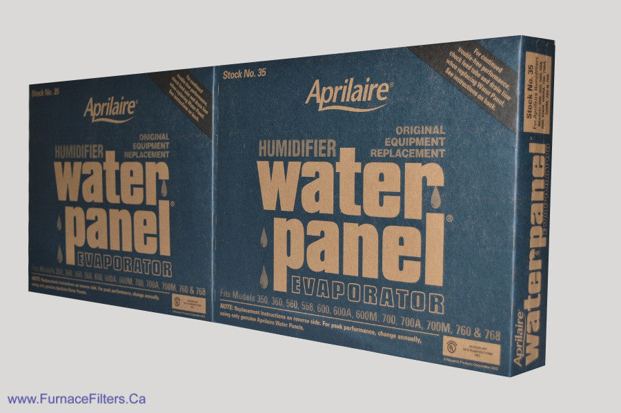 Aprilaire 35 Humidifier Water Panel - Replacement Filter for Models 600, 600A, 700, 700A, 360, 560, 560A, 568 - Pack of 2 - Perfect for Dry Home & Office Air Comfort
