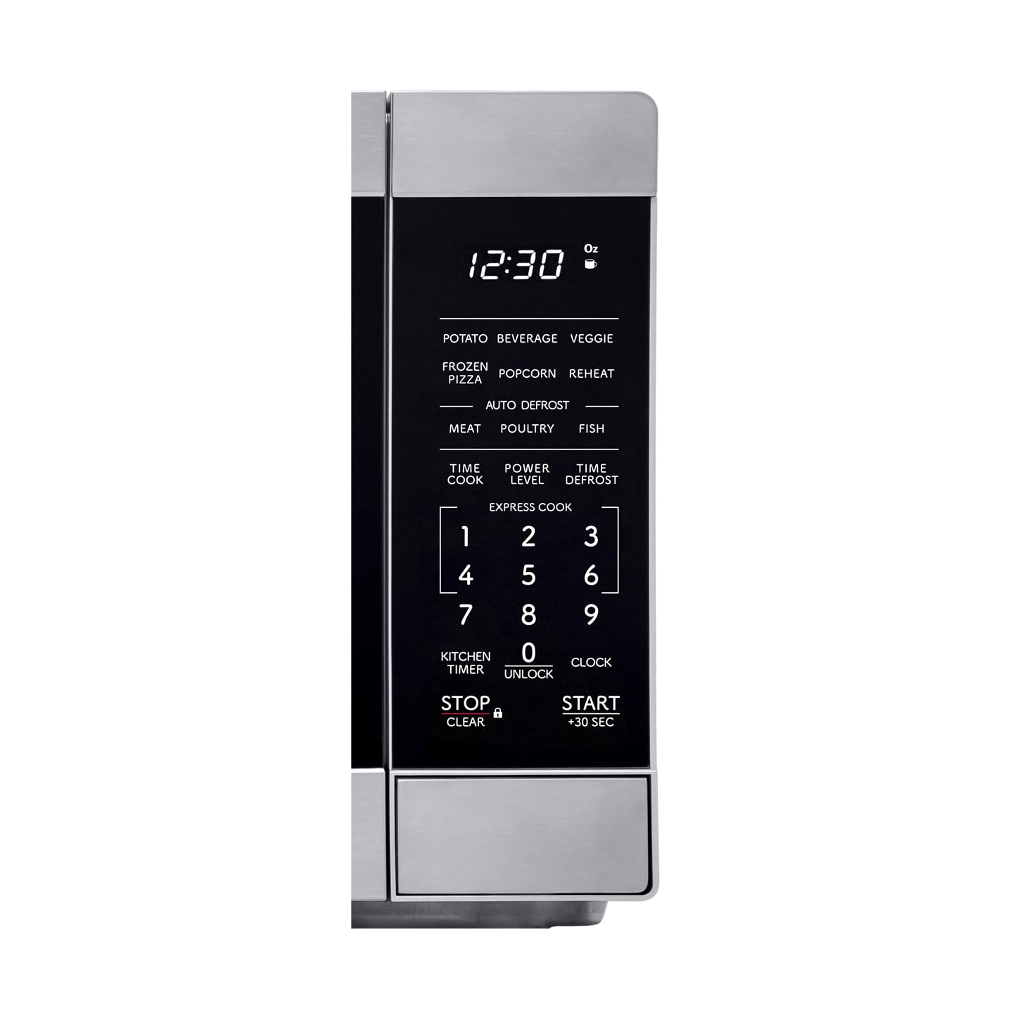 SHARP SMC0761KS Countertop Microwave Oven - 0.7 CuFt Stainless Steel Compact Microwave for Small Kitchen, Dorm Room & Office Use