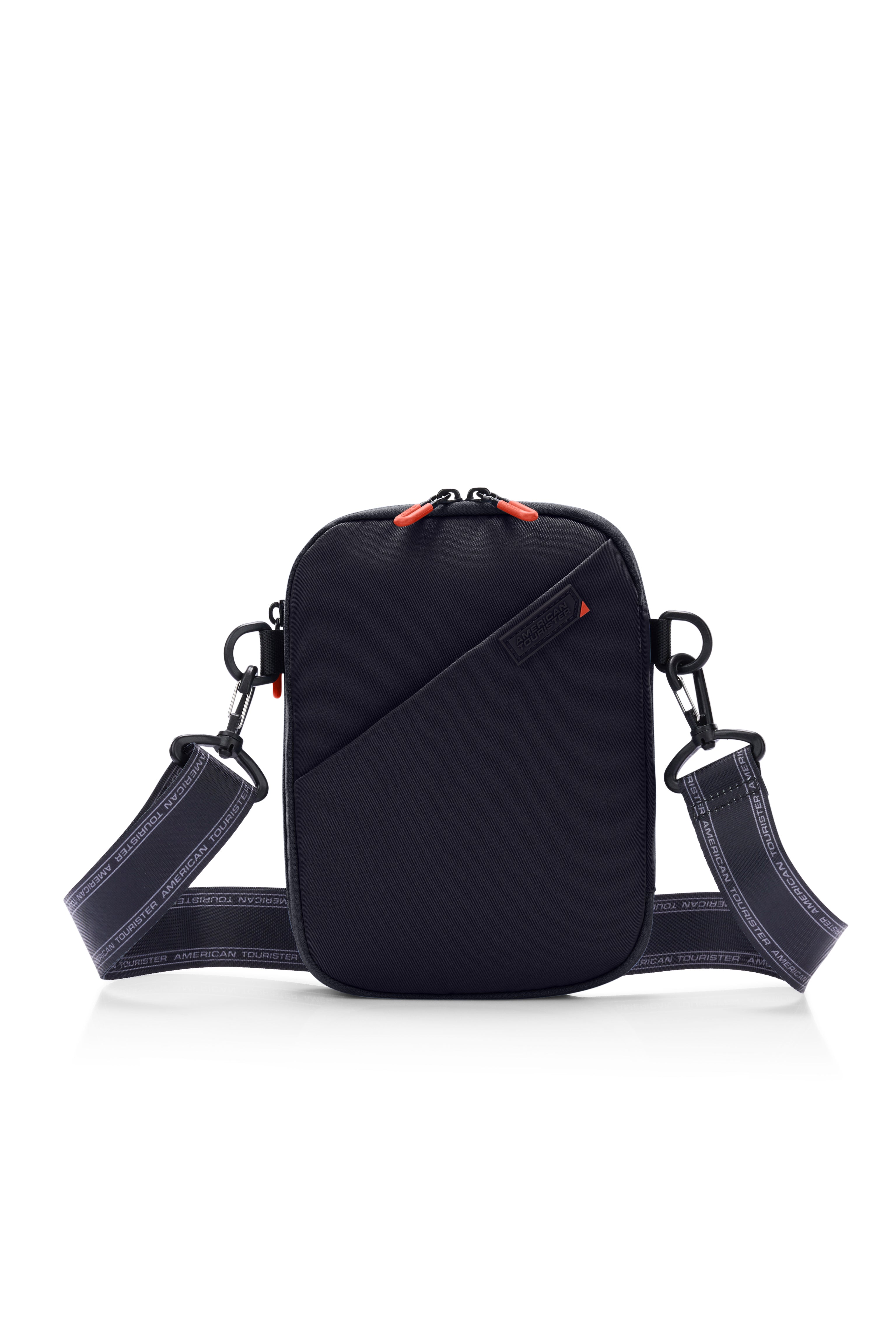 American Tourister Vega 3.0 Orbit Crossbody Bag - Lightweight Travel Purse for Women, Anti-Theft Shoulder Bag with Adjustable Strap (Black) | Perfect for Daily Commute, Shopping & Travel Accessories