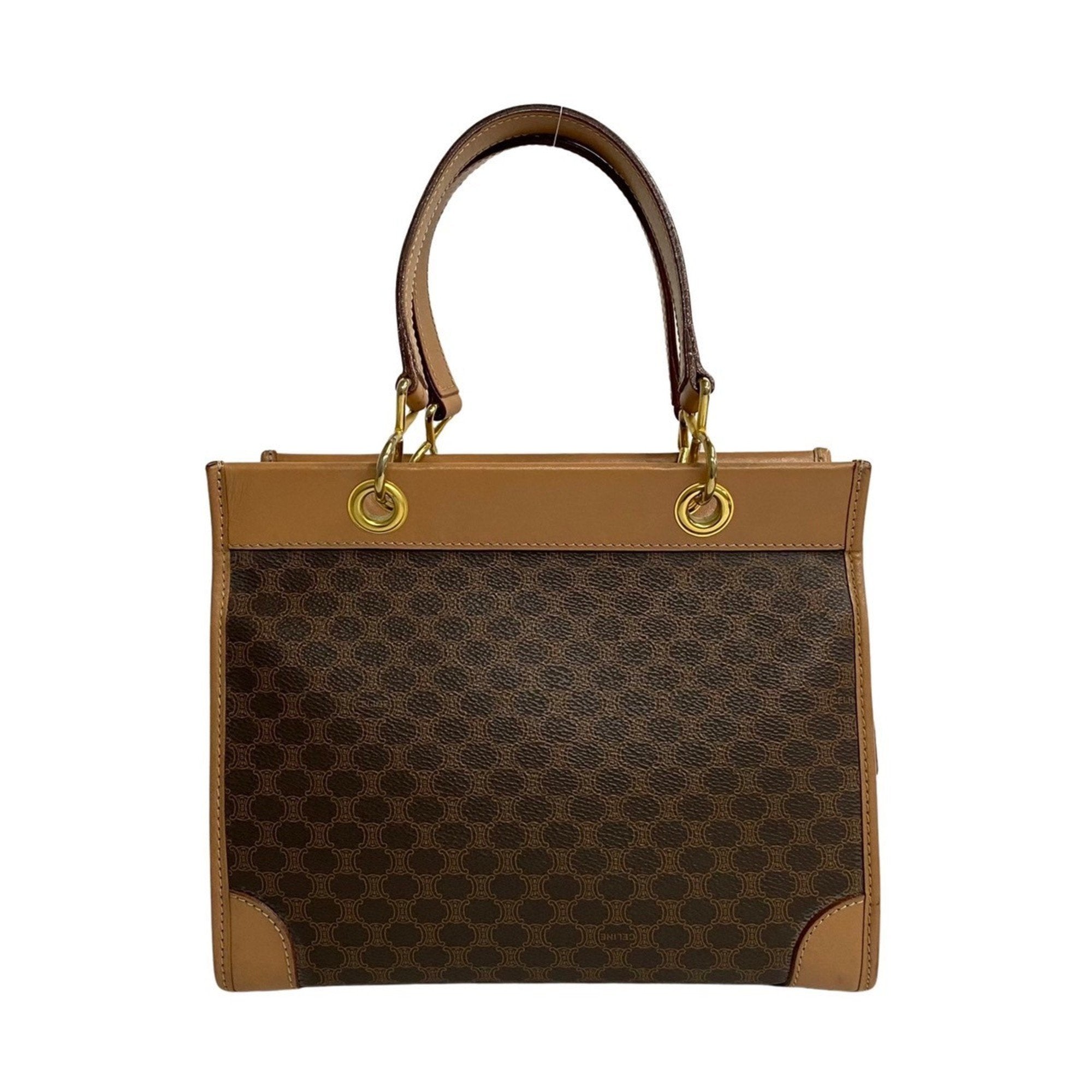 Stylish Brown Canvas Handbag & Tote Bag with Secure Zipper Closure - Perfect for Work, Travel & Everyday Use