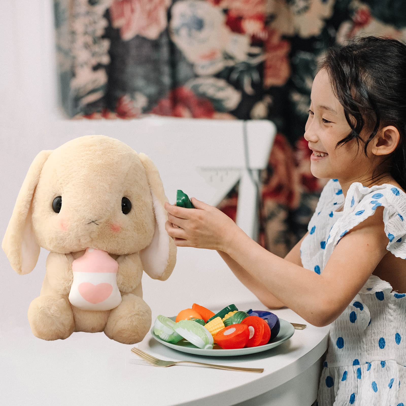 Soft Plush Lop Eared Rabbit Stuffed Animal - 29.5