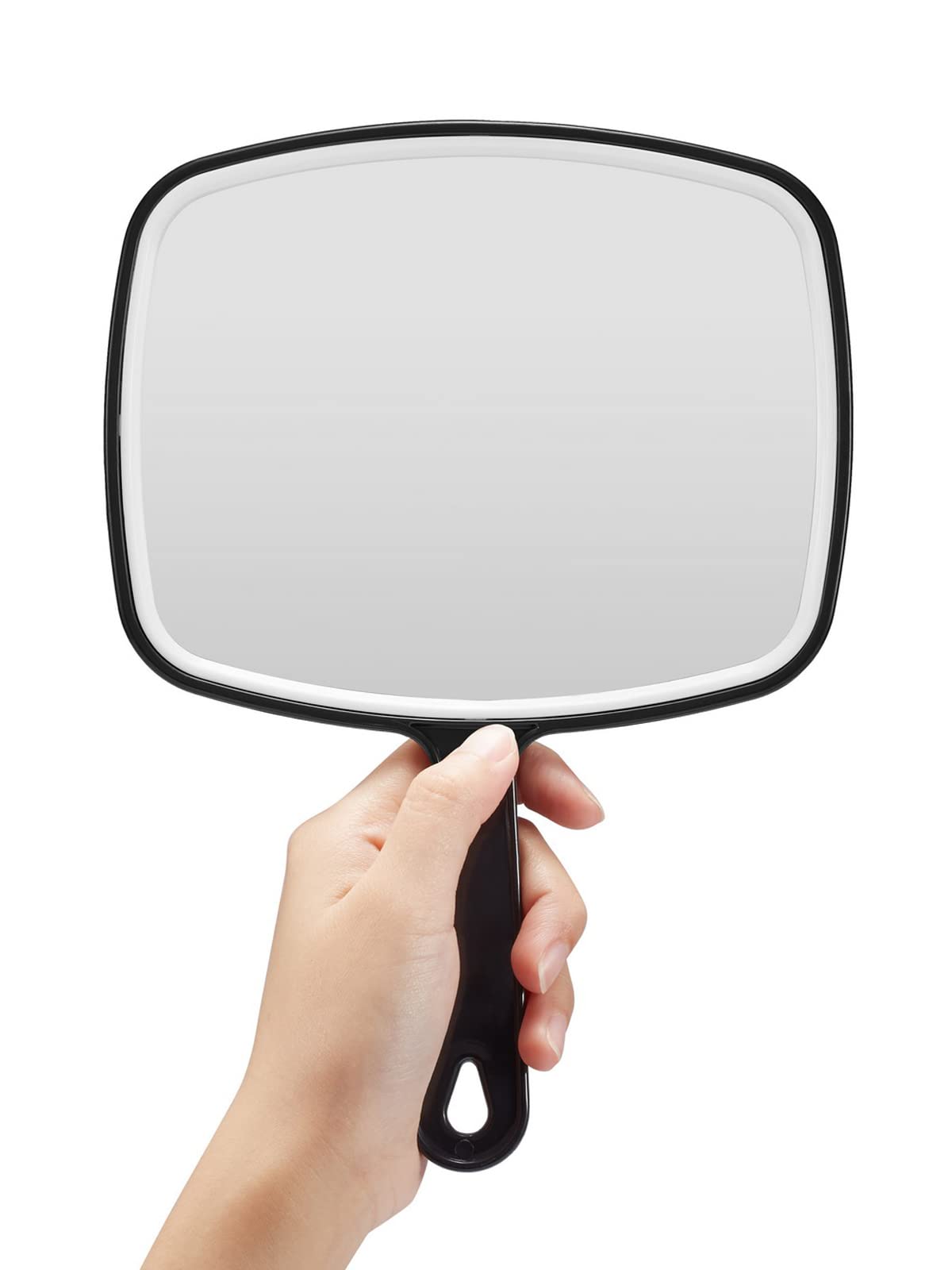 OMIRO Black Handheld Mirror with Handle - 6.3
