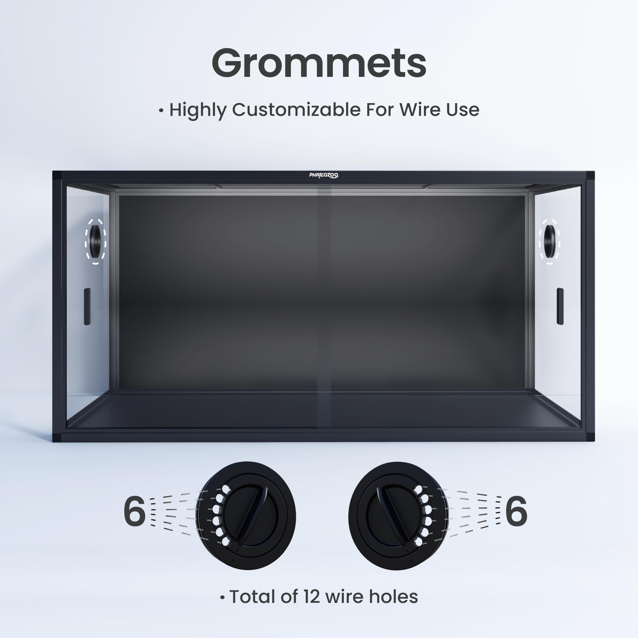 120 Gallon Reptile Terrarium Tank - 48x24x24 Inch Large Reptile Enclosure with Sliding Door & Top Screen Ventilation - Front Opening Glass Habitat for Lizards, Snakes, Geckos - Perfect for Home, Office or Classroom Reptile Display