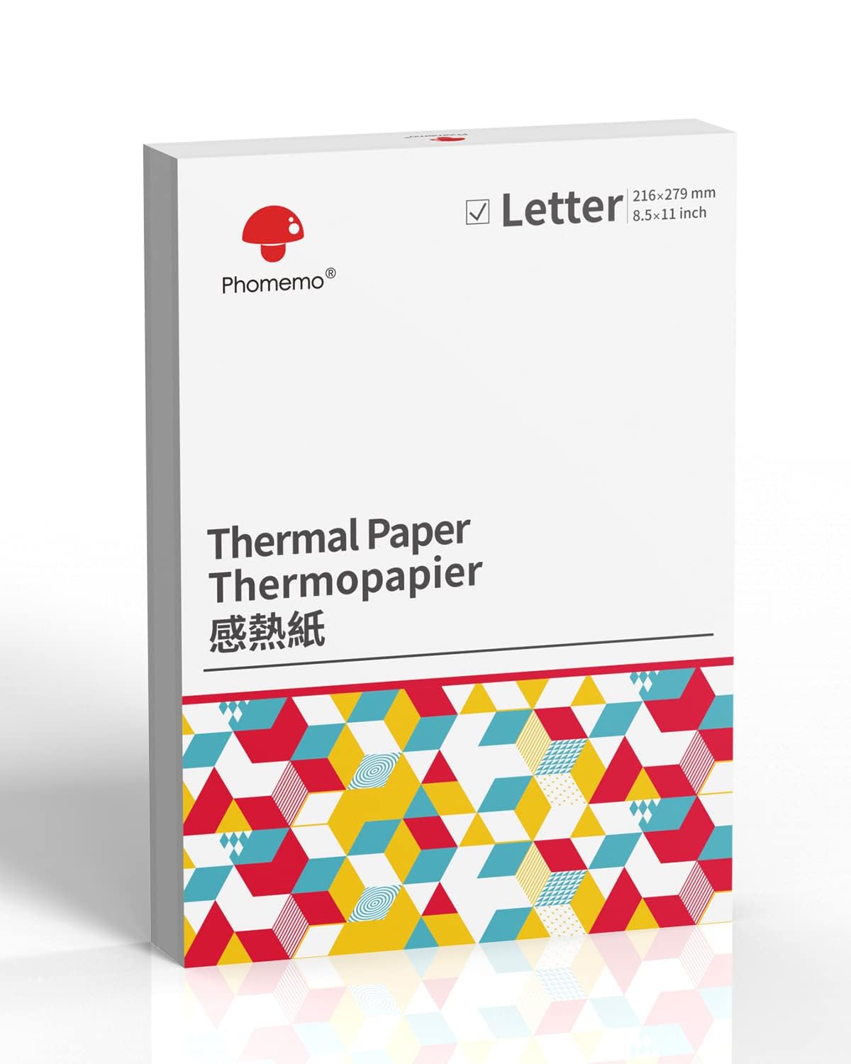 Phomemo 8.5 x 11 Inch Thermal Printer Paper - 100 Sheets for M08F-Letter, M832, M834, MT800 & Brother Portable Printers | High-Quality Thermal Printing for Shipping Labels, Receipts & Office Use