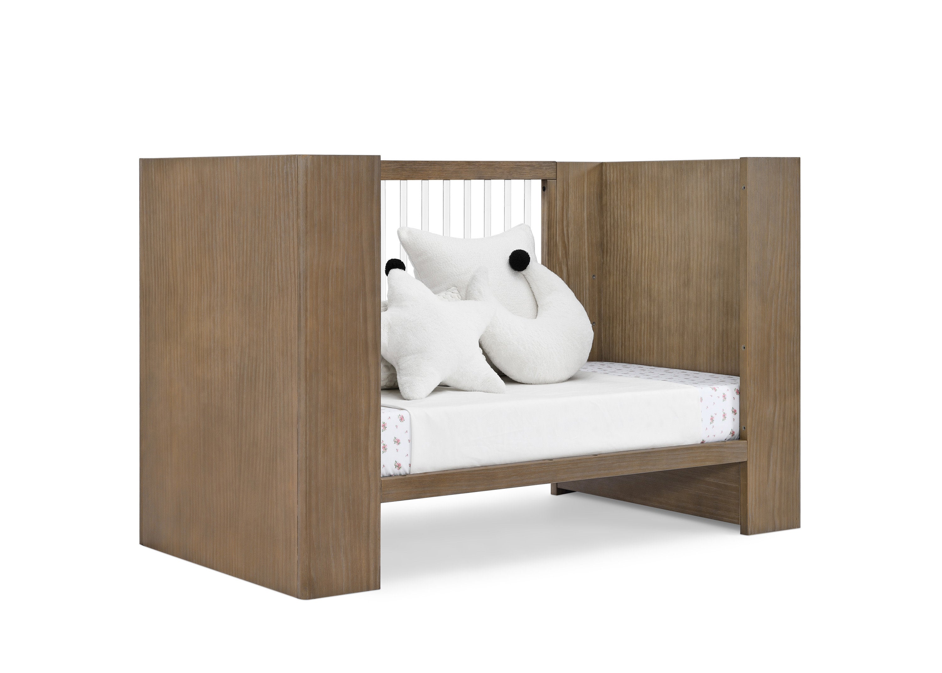 Aerin 4-in-1 Convertible Baby Crib - Toddler Bed, Daybed & Full-Size Bed | Safe & Stylish Nursery Furniture for Newborns to Teens | Perfect for Baby Rooms, Daycare Centers & Guest Bedrooms