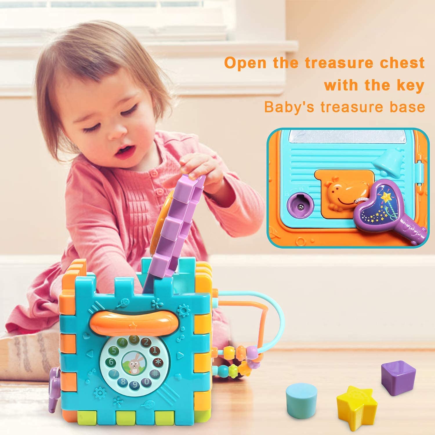 Best Activity Cube Baby Toys for 6-12 Months | Early Educational Musical Light-Up Toy for 6-18 Month Olds | 1 Year Old Play Center | Perfect Birthday Gift for 1-2 Year Old Boys & Girls | Ideal for Learning, Sensory Development & Playtime Fun