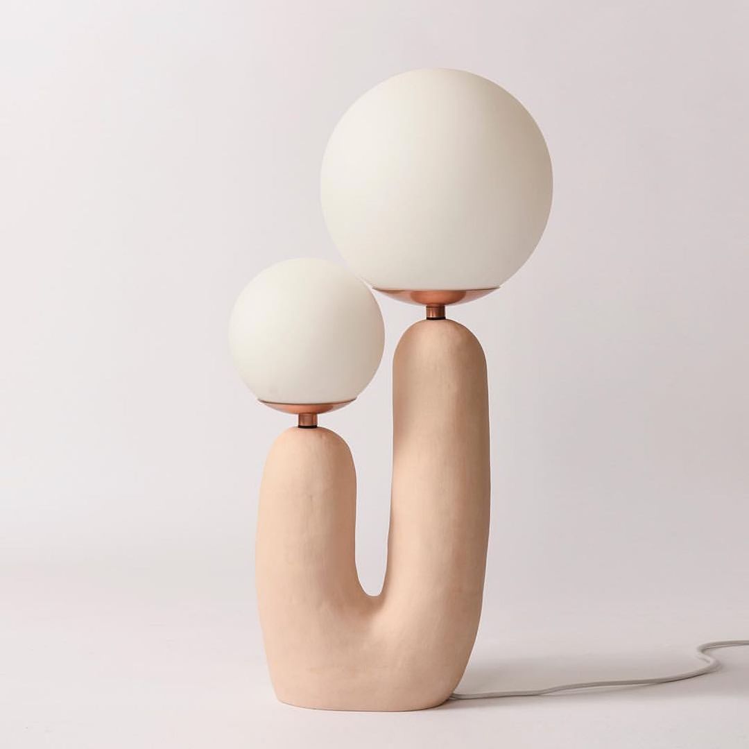 Modern Ceramic Table Lamp - Handcrafted Home Decor for Bedroom, Living Room & Office - Soft Warm White Light for Cozy Ambience