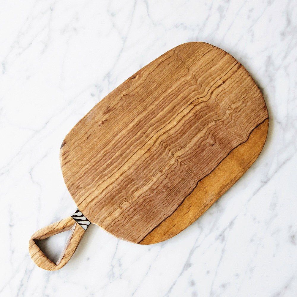 Premium Wild Olive Wood Cheese Cutting Board - Durable & Eco-Friendly Kitchen Serving Tray for Charcuterie, Cheese Platters & Entertaining - Perfect for Parties, Gifts & Home Use