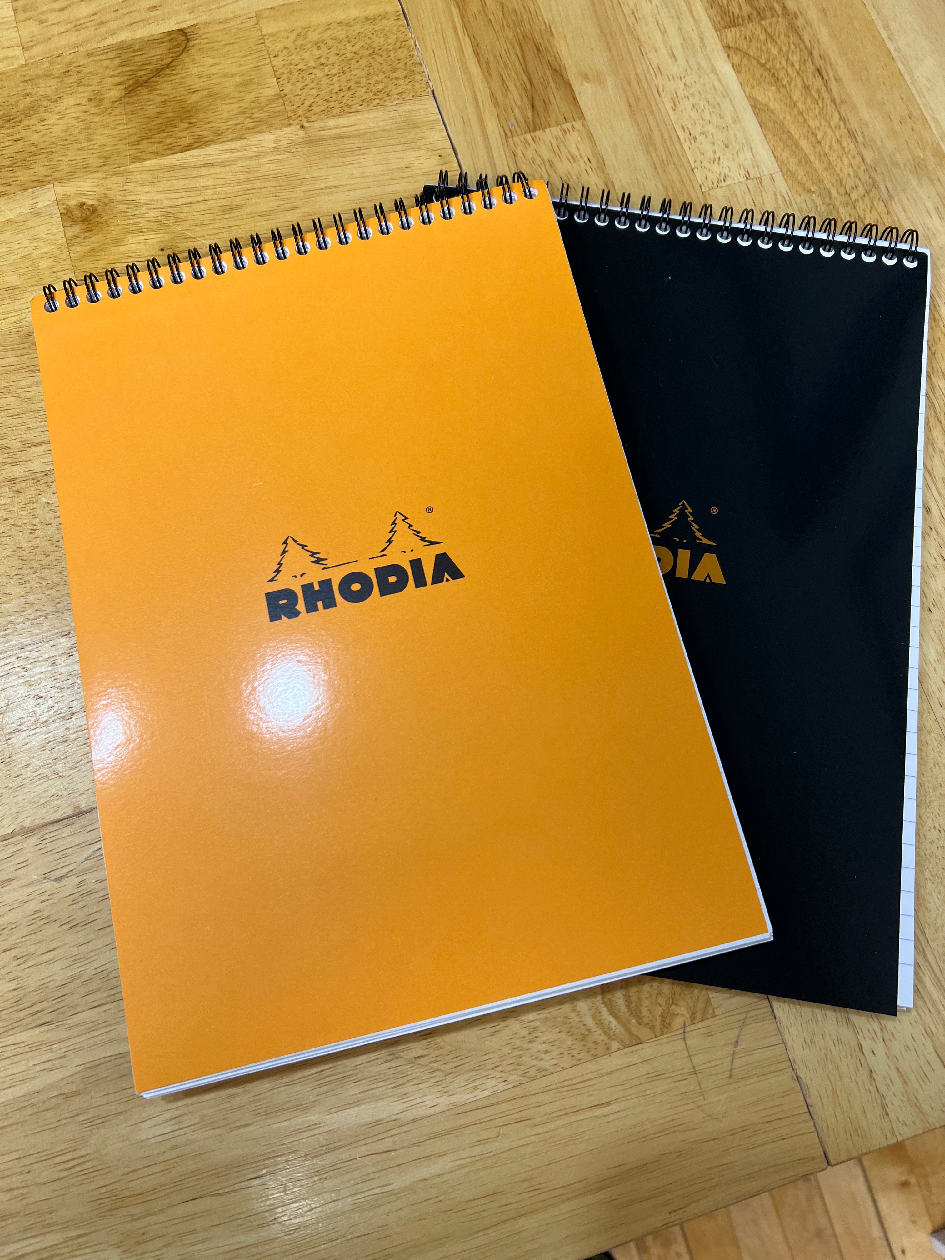Rhodia No. 18 Top Wire Bound Notebook - Lined Paper Without Margins - Perfect for Journaling, Sketching & Note Taking