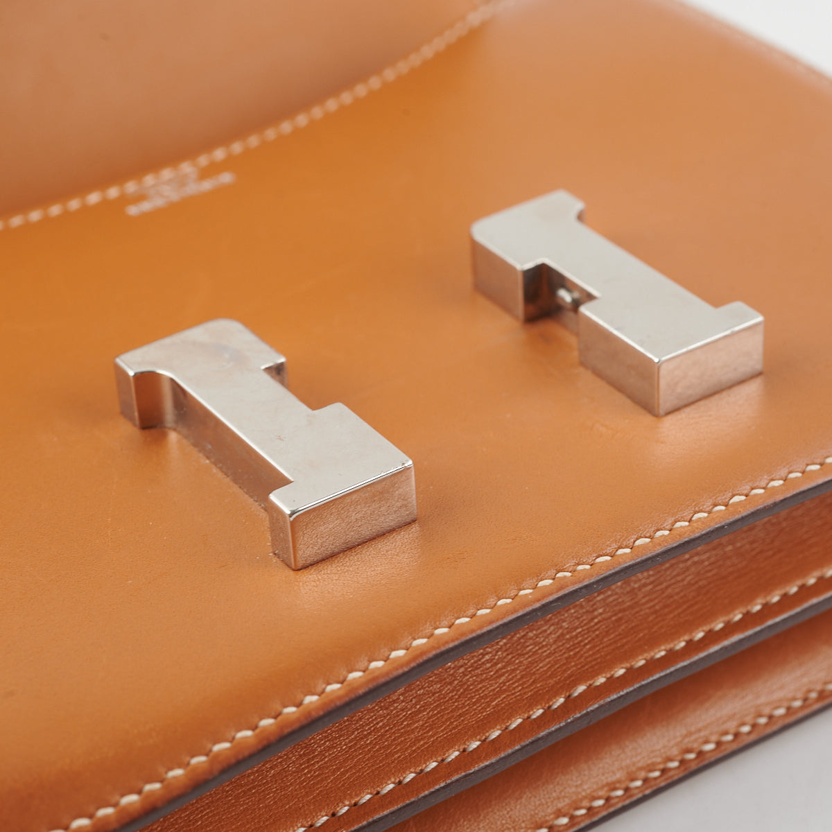 Authentic Hermes Mini Constance Bag in Butler Leather - Natural Sable Color with D Stamp 2019 | Luxury Crossbody Purse for Women, Perfect for Date Nights & Special Occasions