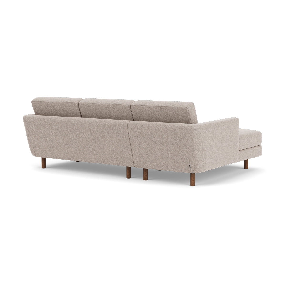 Conrad Fabric Left Chaise Sofa - Modern L-Shaped Sectional Couch with Reversible Chaise Lounge for Living Room, Apartment & Home Theater Comfortable Seating