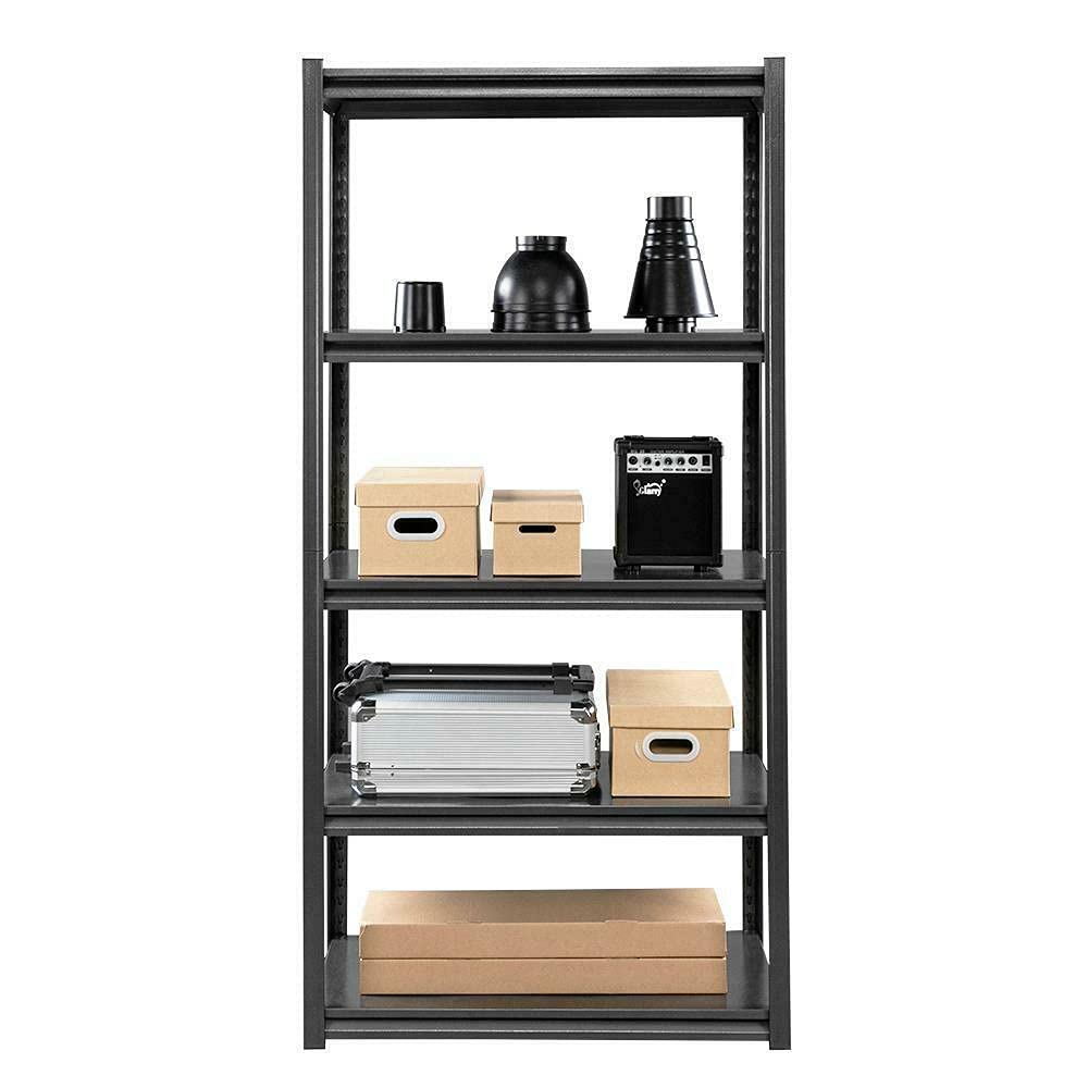 Heavy Duty 5-Tier Adjustable Steel Storage Rack - Multi-Use Organizer for Closet, Garage, Office & Bookshelf - Space Saving Solution by Magaz Storagerack - Perfect for Home Organization & Storage Needs