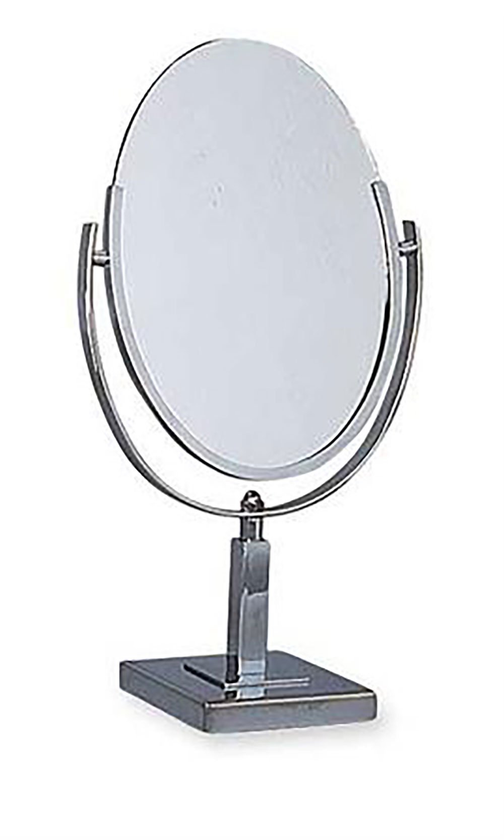 SSWBasics Sleek Oval Tilting Small Mirror for Desk | Stylish Countertop Vanity Mirror for Makeup & Dressing | Perfect for Bedroom, Bathroom & Office Decor