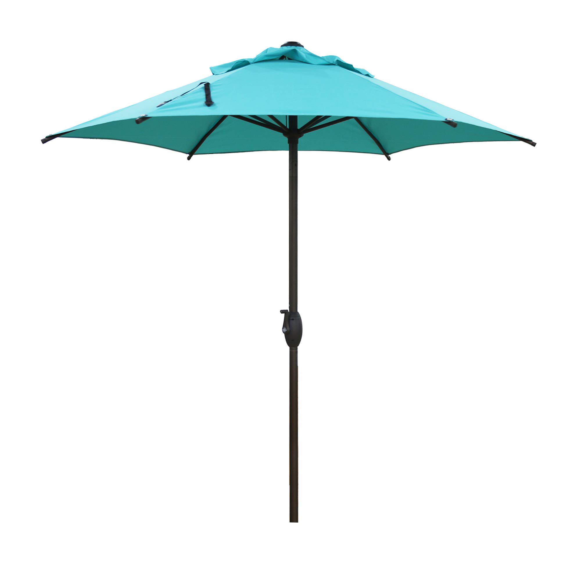 ABBA Patio Outdoor Umbrella with Push Button Tilt & Crank - 9ft Market Table Umbrella for Garden, Lawn, Deck, Backyard & Pool - Perfect for Shade in Outdoor Dining, Lounging and Poolside Relaxation