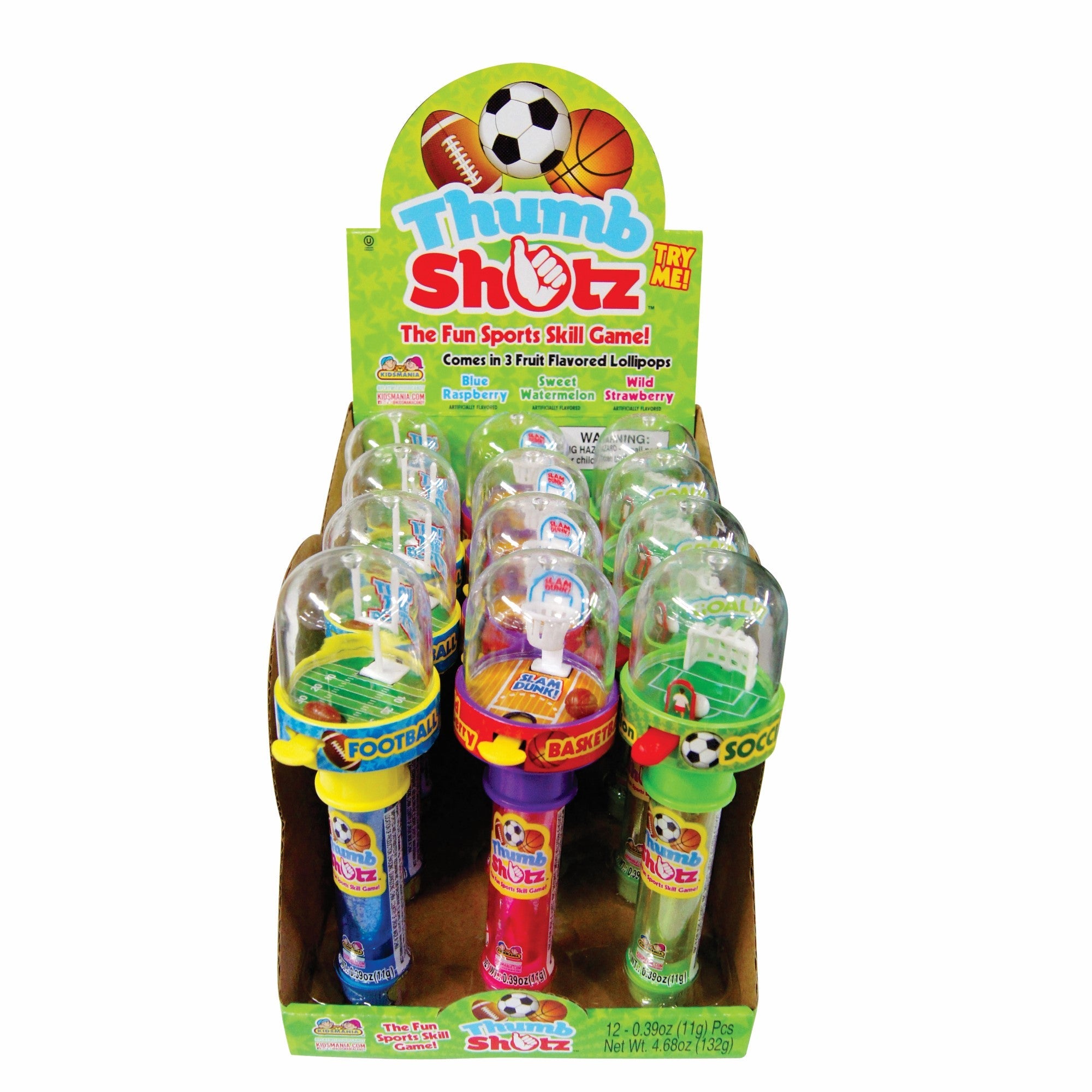 Kidsmania Thumb Shotz Game - 12ct Box Set | Fun Indoor Family Game for Kids & Adults | Perfect for Birthday Parties, Family Game Nights & Classroom Activities