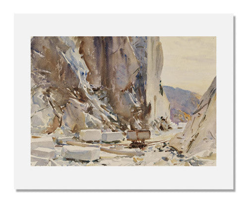 John Singer Sargent Carrara Quarry II Art Print - High Quality Wall Decor for Living Room, Bedroom & Office | Famous Landscape Painting Reproduction