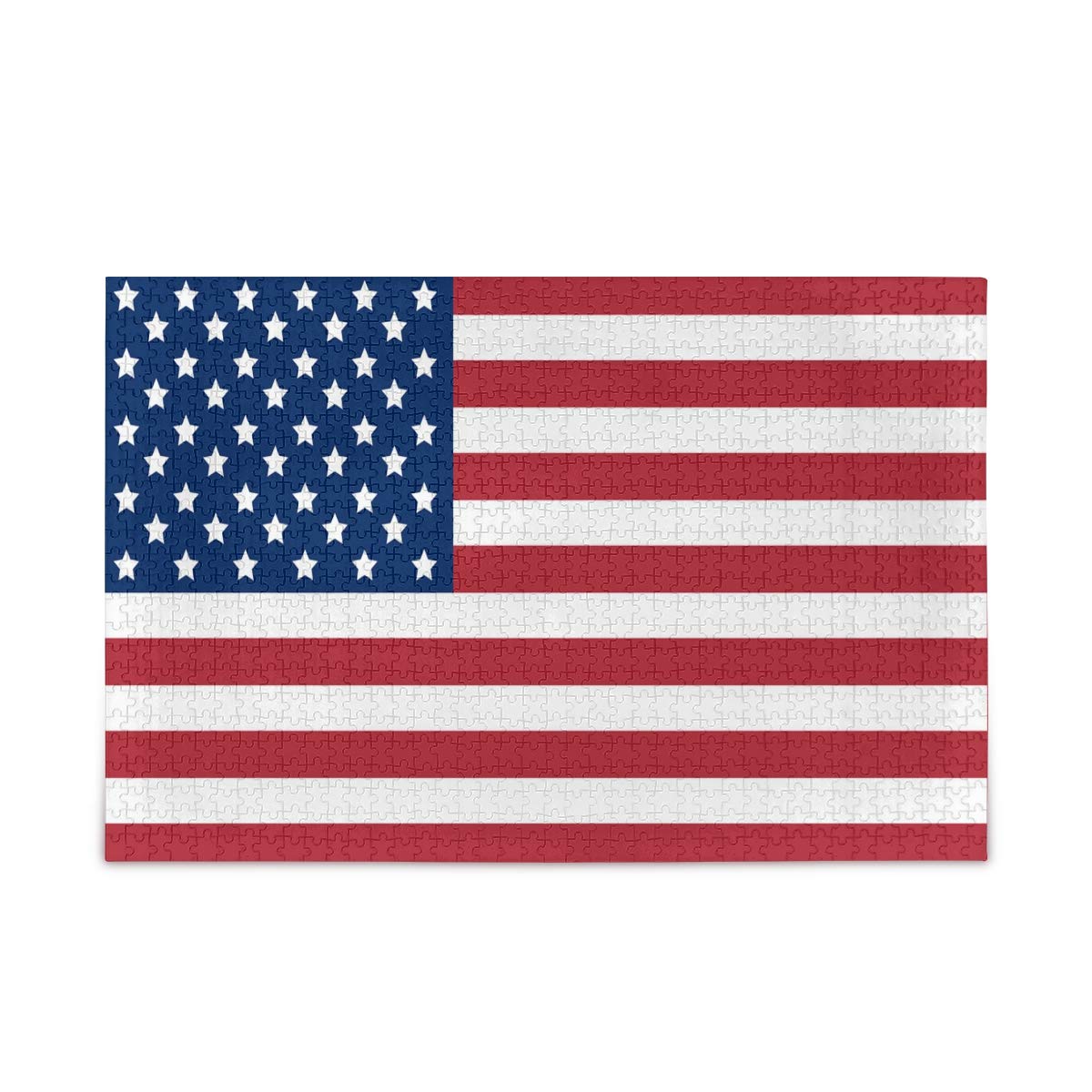 1000-Piece American Flag Jigsaw Puzzle for Adults & Teens - Home Decor & Challenge Game