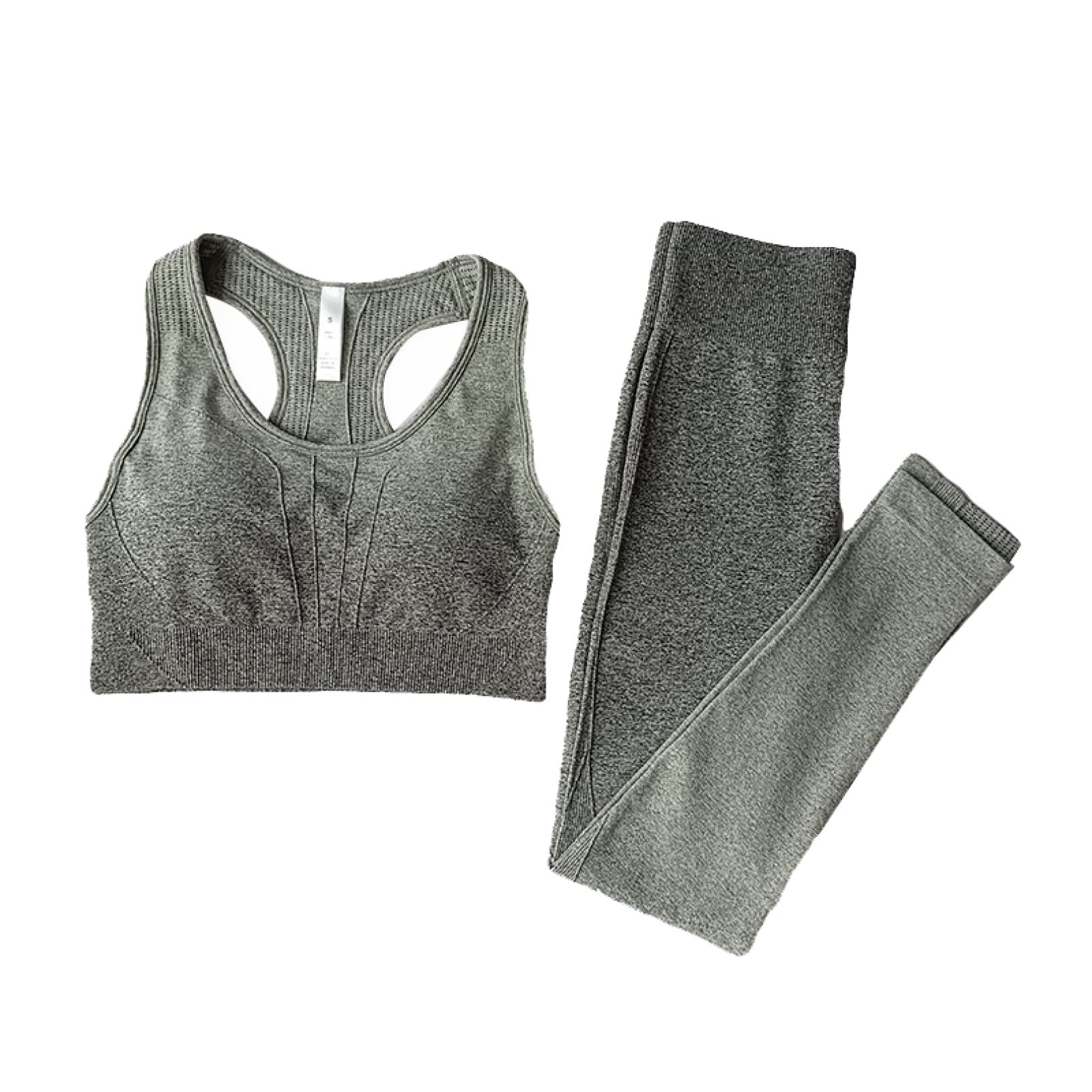 2-Piece Women's Yoga Set - High Waisted Gym Leggings & Sports Top - Workout Clothes for Women - Perfect for Yoga, Pilates, Running & Gym Training