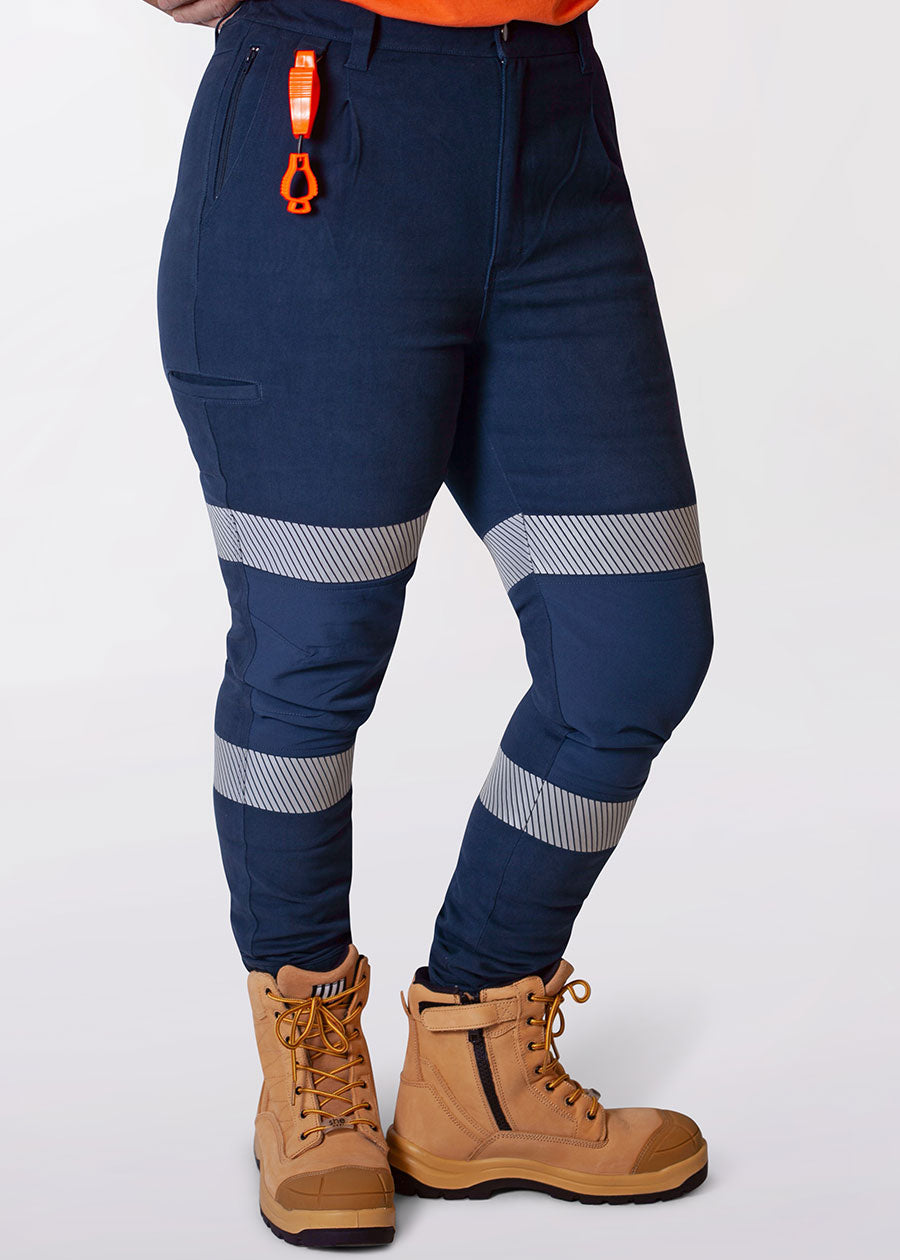 Reflective Work Pants for Men & Women - High Visibility Safety Trousers for Construction, Cycling & Night Running