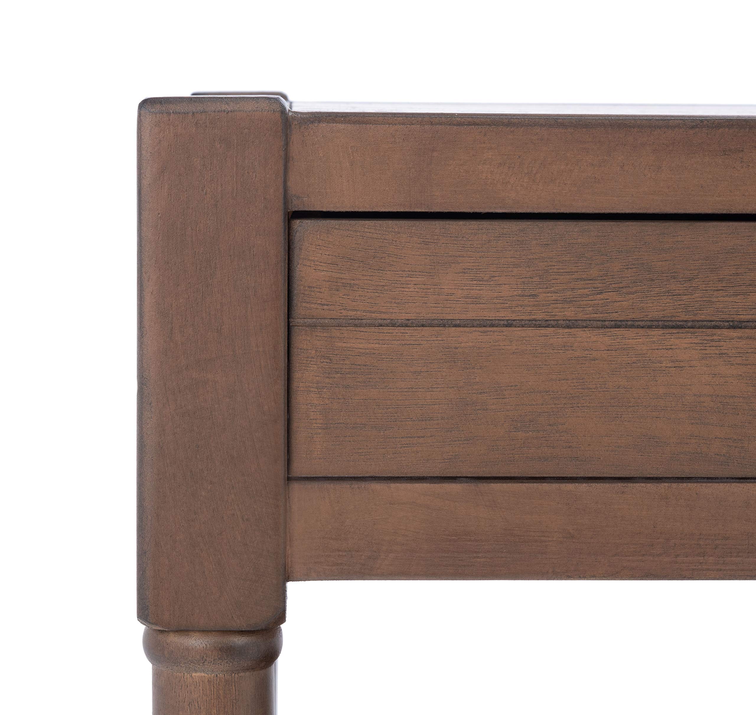 SAFAVIEH Filbert Brown 2-Drawer Coffee Table with Bottom Shelf - Modern Living Room Furniture COF5703C - Perfect for Small Spaces, Apartments & Cozy Home Decor