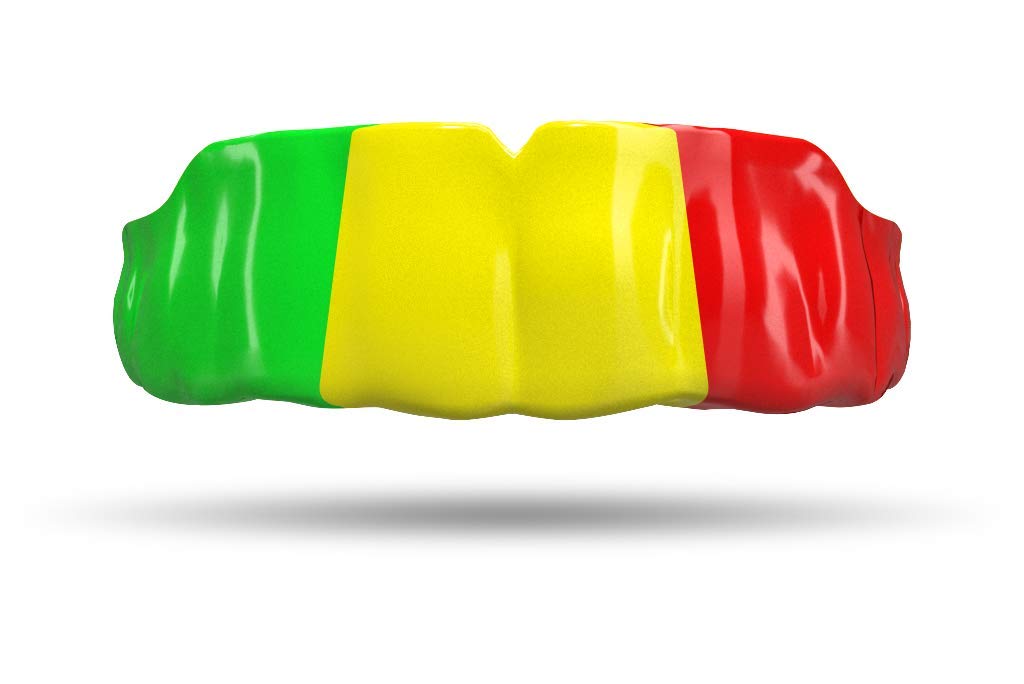 Custom Impact Professional MMA Boxing Muay Thai Mouthguard - Flag Series for Fighters & Training - Durable Protection for Combat Sports