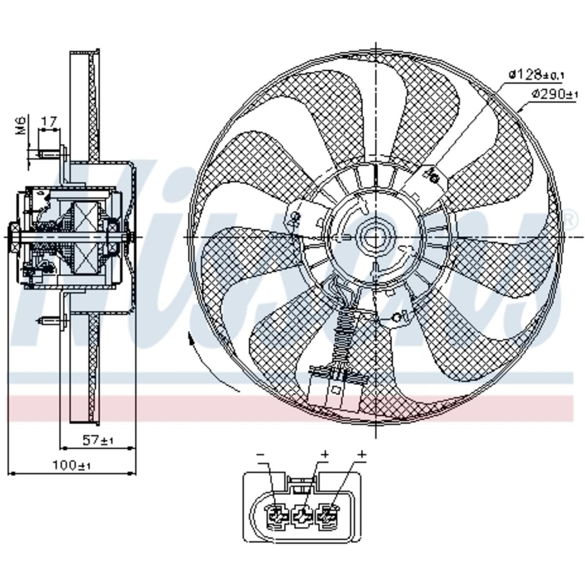 Nissens Engine Cooling Fan 85684 - High Performance Replacement for Improved Vehicle Cooling - Perfect for Sedans, SUVs, and Trucks
