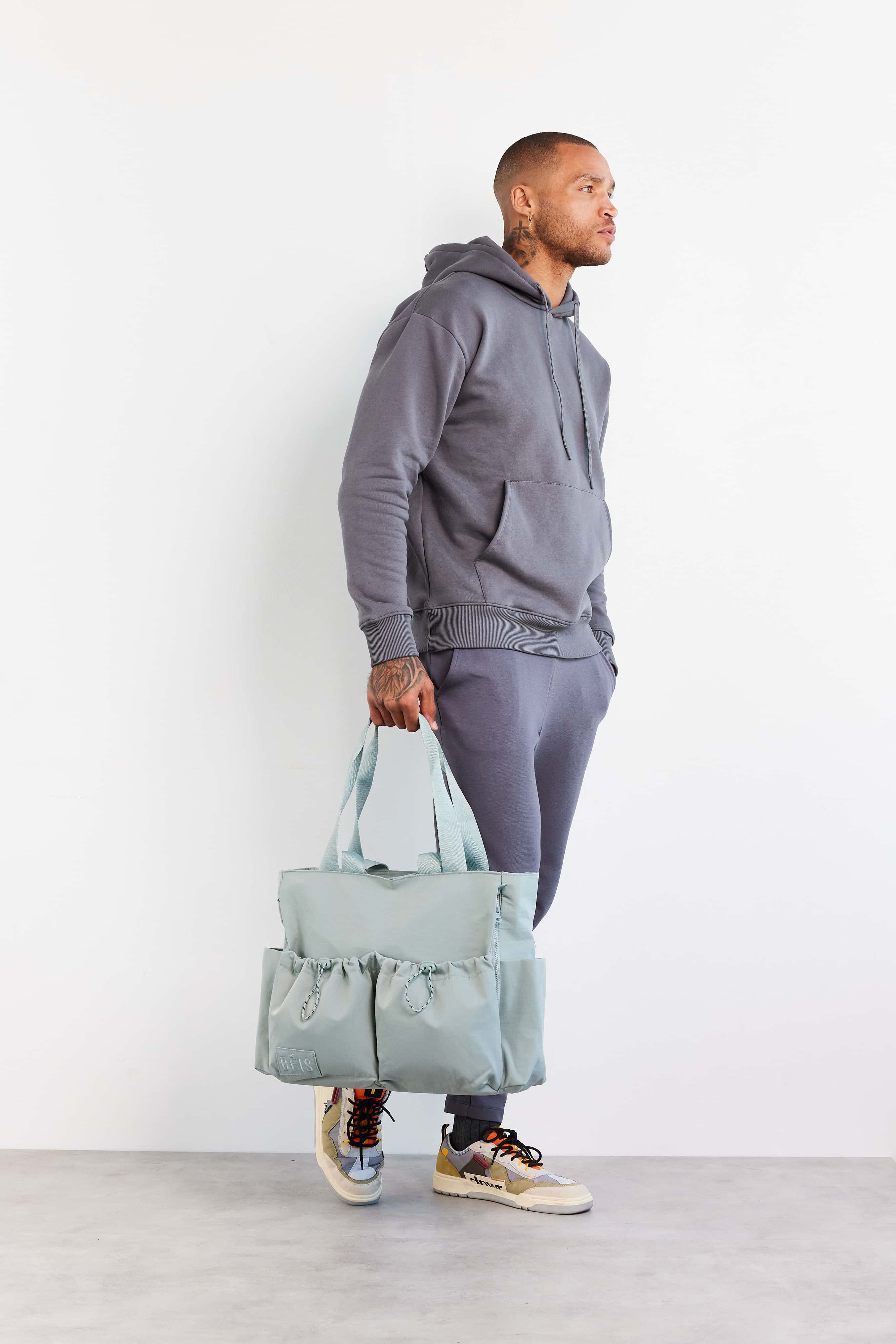 Premium Slate Sport Carryall Bag - Durable Gym & Travel Duffel for Workouts, Sports & Weekend Getaways