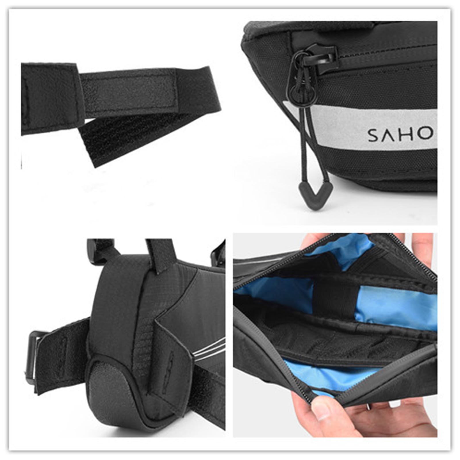 MTB Road Bike Triangle Storage Bag - Waterproof Bicycle Frame Pouch for Cycling Accessories | Perfect for Commuting, Mountain Biking & Long-Distance Rides
